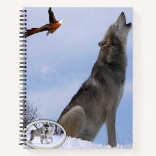 Spiral Notebook Wolf Notizbuch