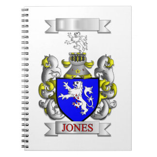 Spiral-Notizbuch Jones Familienname Notizblock