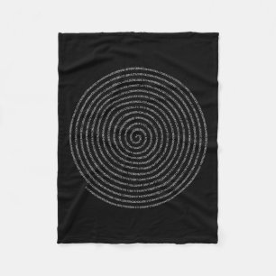 Spiral Numbers Pi Day Women Fleecedecke