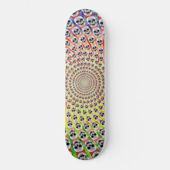 Spiral of Skulls: Psychedelic Edition: Skateboard (Vorderseite)