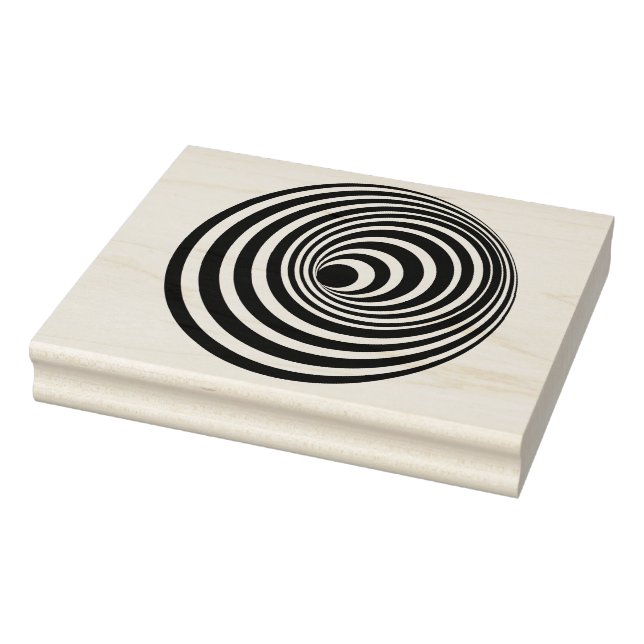 Spiral Optical Illusion Rubber Art Briefmarke Gummistempel (Stempel)