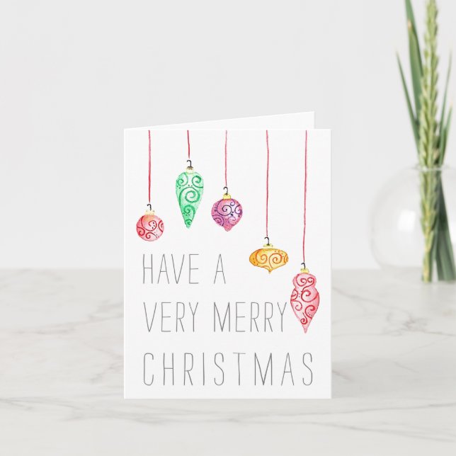 Spiral Ornament Weihnachtskarte Dankeskarte (Vorderseite)