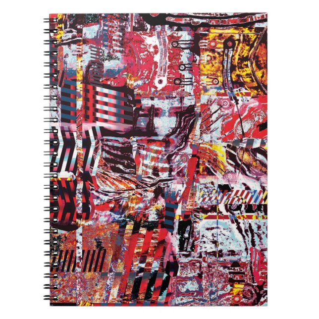 Spiral Photo Notebook – Fragmented Pulse Notizblock (Vorderseite)