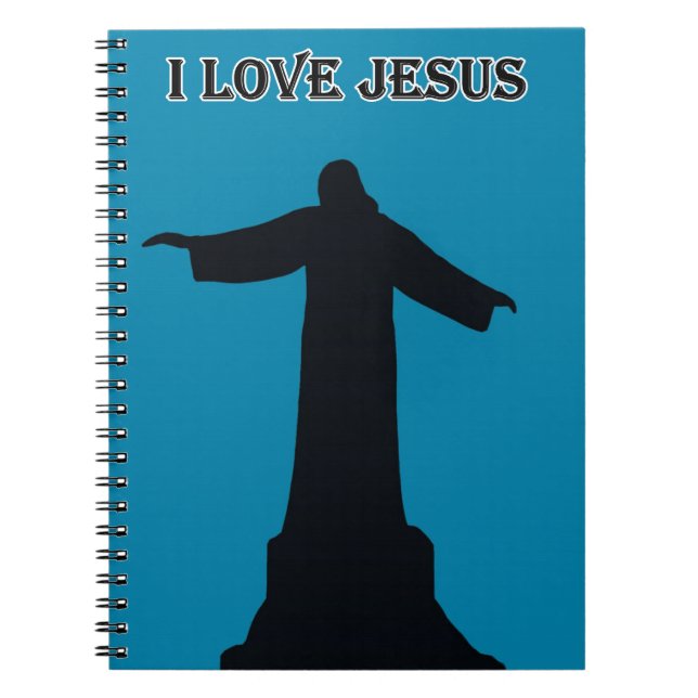 Spiral Photo Notebook i love jesus Notizblock (Vorderseite)