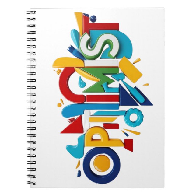 Spiral Photo Notebook Optimist Gift Notizblock (Vorderseite)
