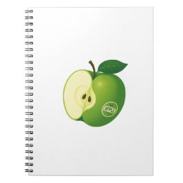Spiral Photo Notebook with a green apple Notizblock