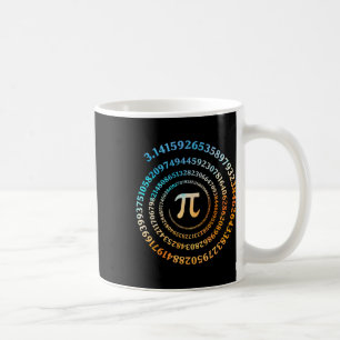 Spiral Pi Day Retro Pi Nummer 3.14 Symbol Pi Tag M Kaffeetasse