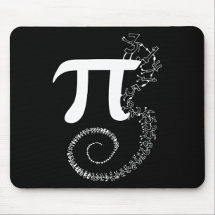 Spiral Pi Math Funny Pi Tag 3.14 Math Gleichung Gi Mousepad