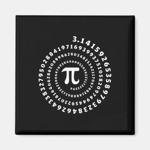 Spiral Pi Shirt Pi Day Math Lover Magnet