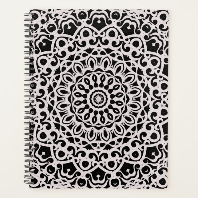 Spiral Planner Tribal Mandala G385 Planer (Vorderseite)