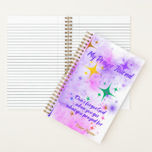 Spiral Prayer Journal, A5, Abstrakte Pastell-Größe Notizbuch