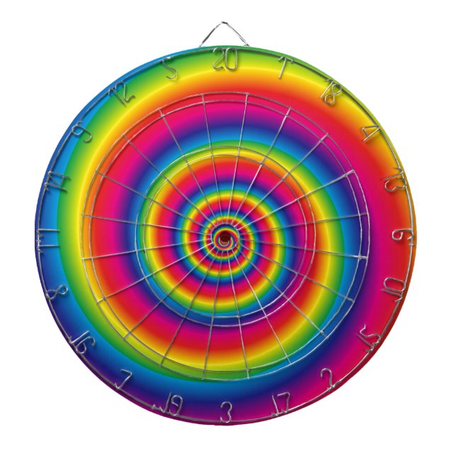 Spiral Rainbow Dartscheibe (vorne)