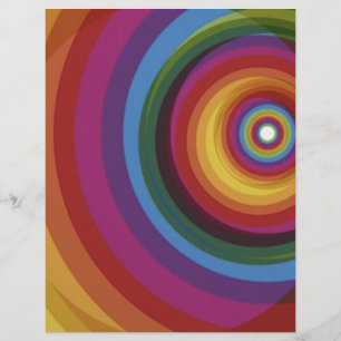 Spiral Rainbow Vector Background Flyer