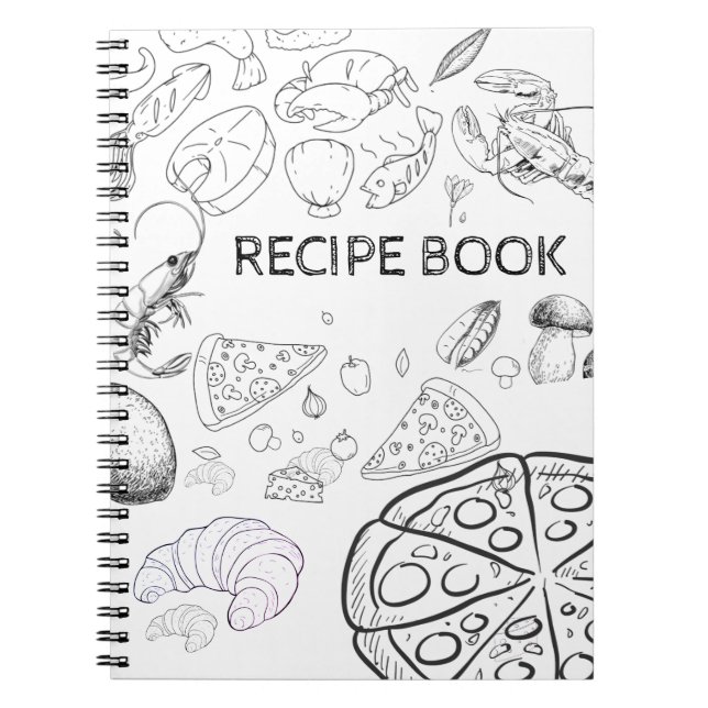 Spiral RECIPE-Notebook Notizblock (Vorderseite)