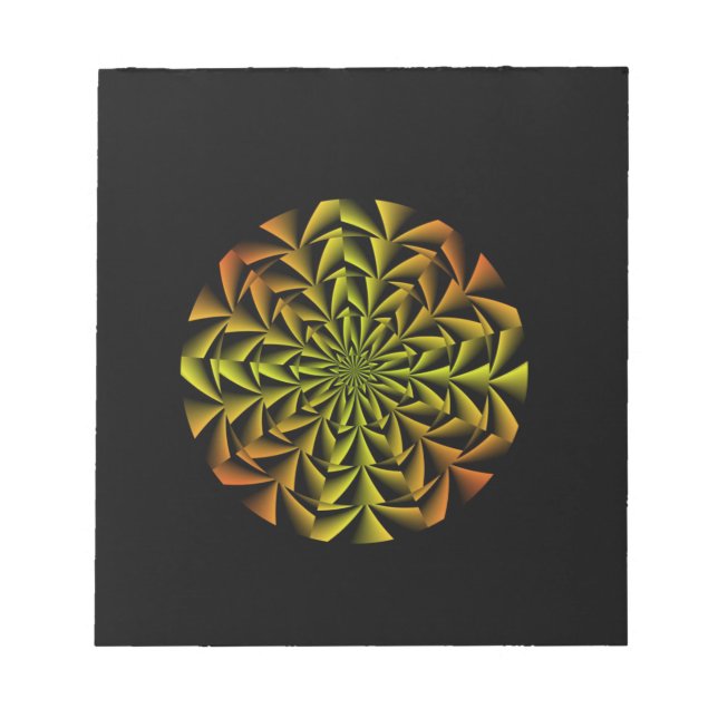 Spiral Retro Art Notizblock (Vorderseite)