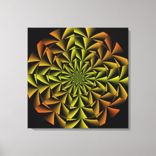 Spiral Retro Art Streched Leinwand