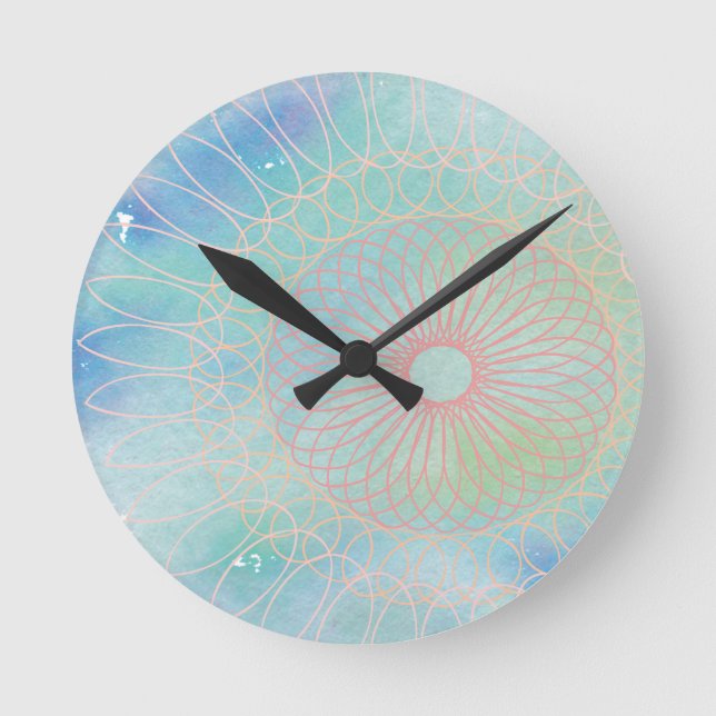 Spiral Runde Wanduhr (Vorderseite)