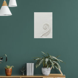Spiral-Schalen-Natur-Linienkunst-Poster Poster