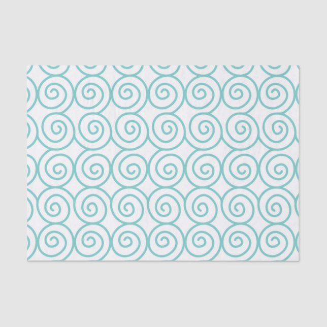 Spiral Sea Waves Beach Lover Sommersaison Seidenpapier (Vorderseite)