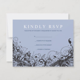 SPIRAL & STARS Jüdische Hochzeitskarte RSVP Karte