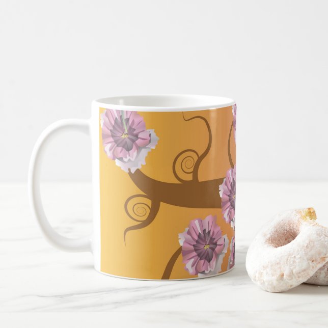 Spiral Tree With Flower  Kaffeetasse (Mit Donut)