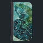 Spiral Turquoise Conch Muschel Galaxy S4 Geldbeutel Hülle<br><div class="desc">In diesem lebendigen Bild kann man in Vintagem natürlichen und einzigartigen Stil der türkisfarbenen Conch-Muschel nah sehen. Diese einzigartige Kunstart hat schwarze Schattierung,  um die Spirale dieser Muschel zu betonen. Holen Sie sich diese Conch-Muschel mit einem türkisfarbenen Hintergrund auf Ihrem Produkt heute.</div>