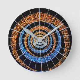 Spiral-Twinkle-Lichter-Rundwanduhr Runde Wanduhr