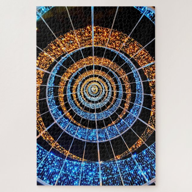 Spiral Twinkle Lights Jigsaw Puzzle (Vertikal)