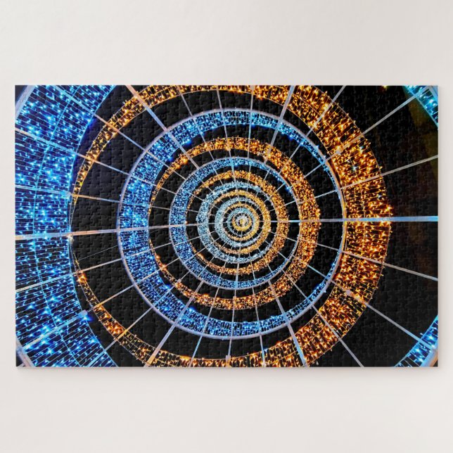 Spiral Twinkle Lights Jigsaw Puzzle (Horizontal)