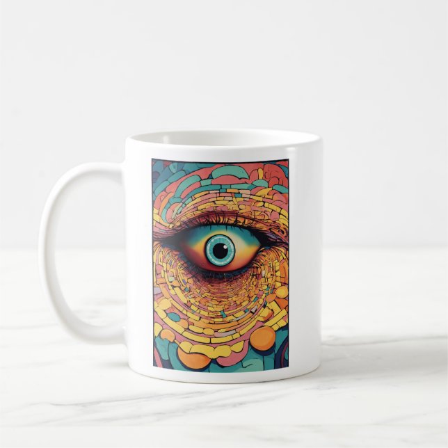 "Spiral Vision Hypnosis T-Shirt" Kaffeetasse (Links)
