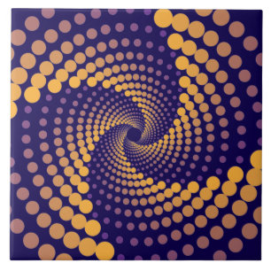 Spiral-Vortex-Muster Fliese