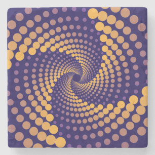 Spiral-Vortex-Muster Steinuntersetzer