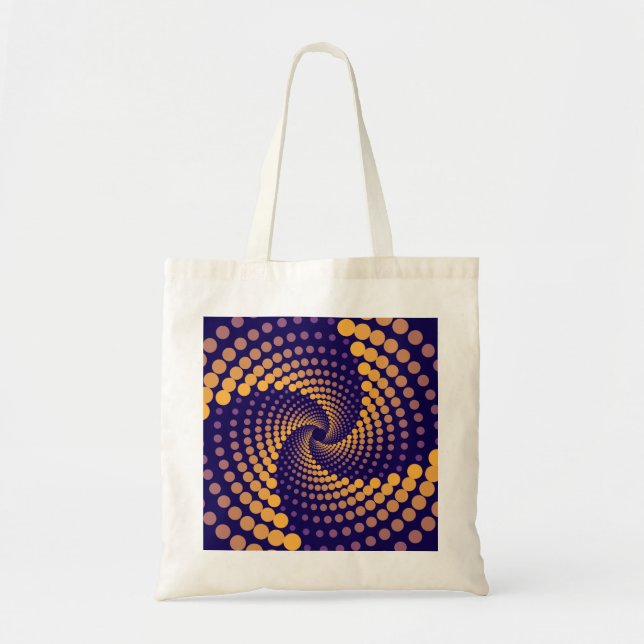 Spiral-Vortex-Muster Tragetasche (Vorne)