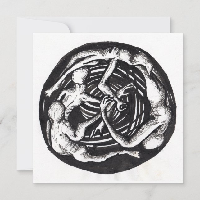 Spiralabstieg, flache Karte (Vorderseite)