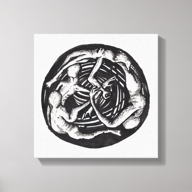 Spiralabstieg Leinwanddruck (Vorderseite)