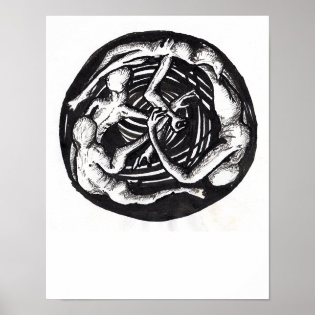 Spiralabstieg Poster (Vorne)