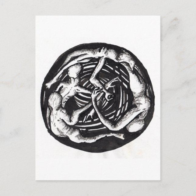 Spiralabstieg Postkarte (Vorderseite)