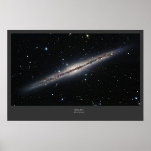 Spiralarm NGC-891 Poster