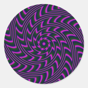 Spiralaufkleber Runder Aufkleber