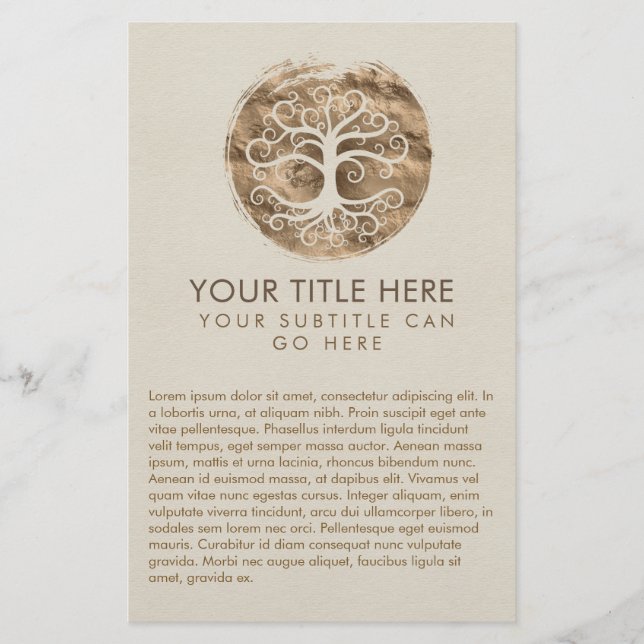 Spiralbaum des Lebens - Yggdrasil Flyer (Vorne)
