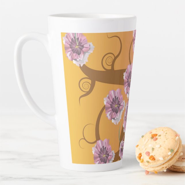 Spiralbaum mit Blume  Milchtasse (Beispiel)