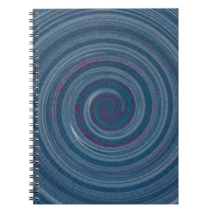 spiralblau - hypnotisch notizblock