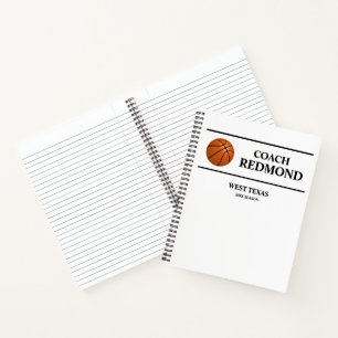 Spiralblock Basketballtrainer (oder jede andere Sp Notizbuch