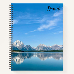 Spiralblock mit Bergmotiv Grand Tetons Notizbuch