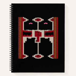 Spiralblock mit Design aus Borneo Notizbuch