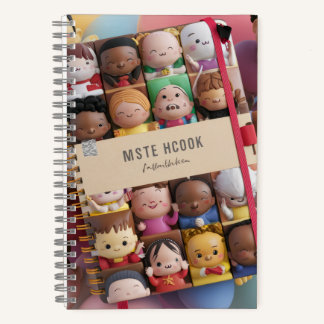Spiralblock\Süße Kawaii Kinderfiguren Notizbuch