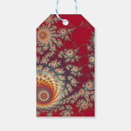 Spiralblumenmuster Geschenkanhänger