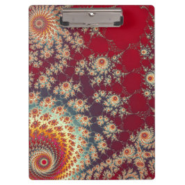 Spiralblumenmuster Klemmbrett