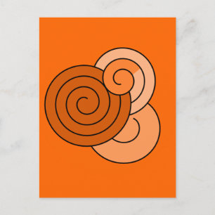 Spiraldesignhi Postkarte