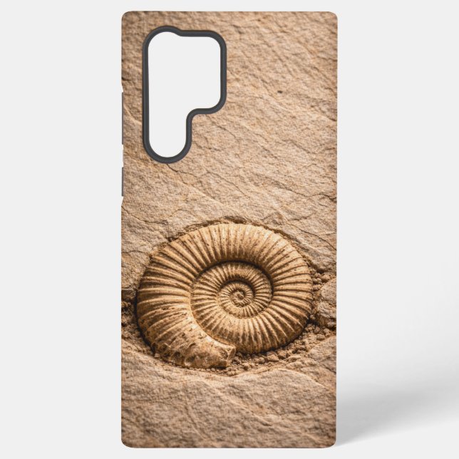 Spirale Ammonit-Fossilie  Samsung Galaxy Hülle (Rückseite)